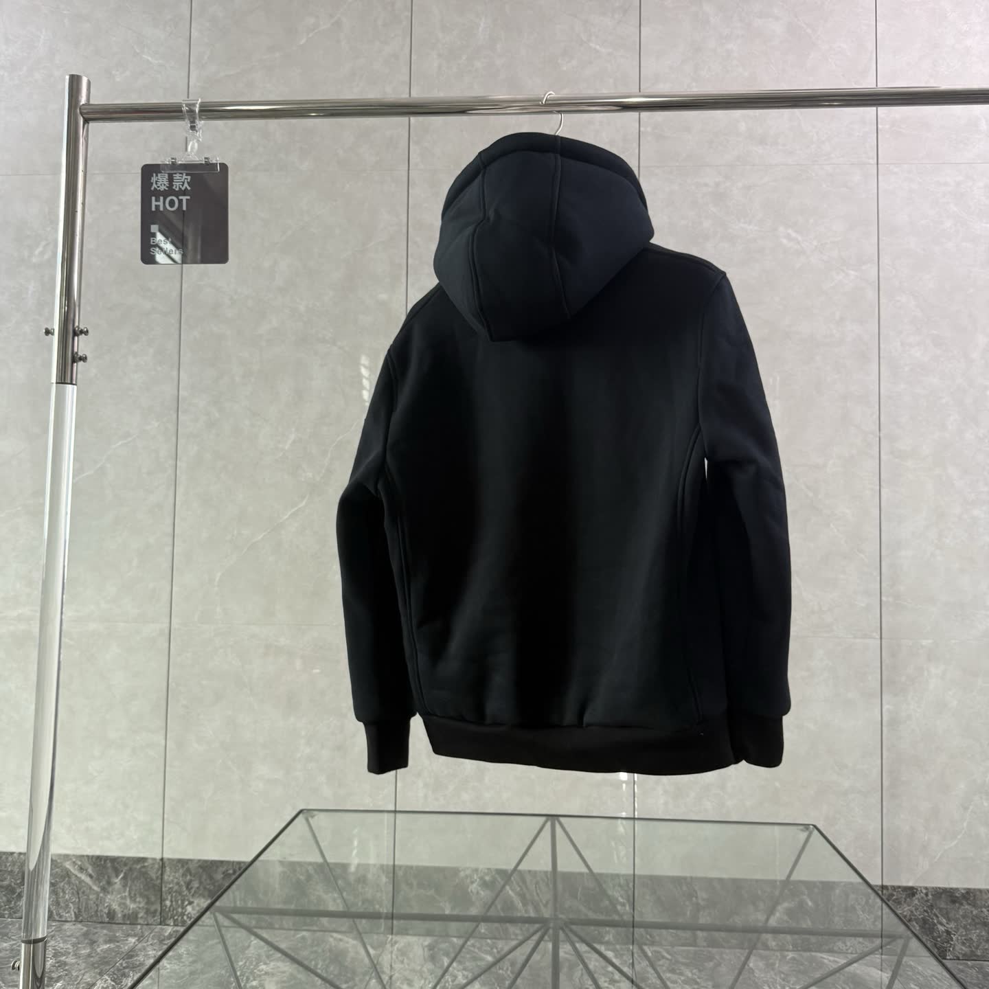 Moose Knuckles Shearling-Lined Zip Hoodie Moose Knuckles Shearling-Lined Zip Hoodie